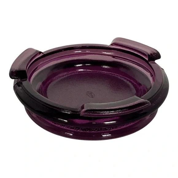 Fenton Violet Glass REPLACEMENT BASE Stand For 2001 Willow Green Opalescent Vase - Picture 3 of 16